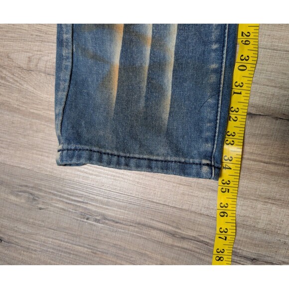 NWT Road Narrows Size 34X34 Jeans  Moto Distressed Straight Leg Biker Streetwear - Picture 12 of 12